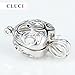 Ny Sterling Silver Olympic Rings Heart Locket Pendant Pack of 3pcs