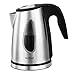 VonShef 1500W 1.7L Brushed Stainless Steel Cordless Jug Kettle