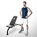 Marcy Multipurpose Utility Weight Bench – Adjustable Backrest Positions, Home Gym Equipment SB-10900 Black 9.25 x 17.50 x 42.00