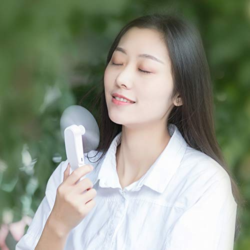 Skoloo Mini Handheld Fan, Electric Quiet Personal Battery Operated Fan, Mini Fan USB Rechargeable, Folding Hand Fans Portable Fan for School & Office, 2 Modes, Pink - Thumbnail 5