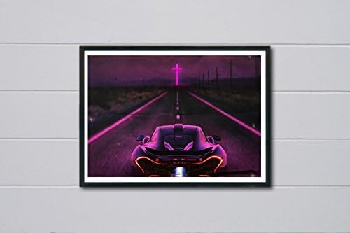 Custom Lonely Road Original Art Poster, Hypebeast Posters Prints, Modern Art Print, Urban Street Art Prints (FRAME NOT INCLUDED) (12x18)