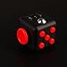 FidgetKool 1pcs Pressure Relief Fidget Toys Dice Cube Relieves Stress and Anxiety for Children and Adults Add and ADHD Gifts Black and Red