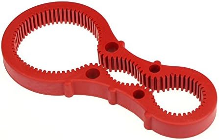 Rubber Multi Jar Lids and Bottle Tops Opener Non-slip Grip Tool Can Tin Caps Opener Kitchen Gadget (Red)
