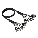 Adam Hall Procab Series REF 802 5m 4x XLR Male and