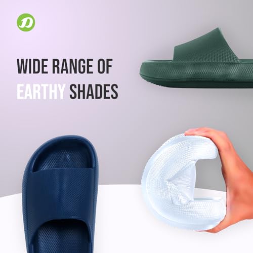 DOCTOR EXTRA SOFT Men's Classic Ultra Soft Sliders/Slippers with Cushion FootBed for Adult | Comfortable & Light Weight | Stylish & Anti-Skid | Waterproof & Everyday Flip Flops for Gents/Boys D-504