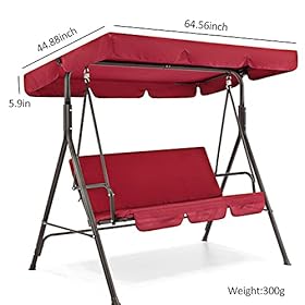 LOVECENTRAL Cubierta de Toldo para Columpio, Fundas para Balancin