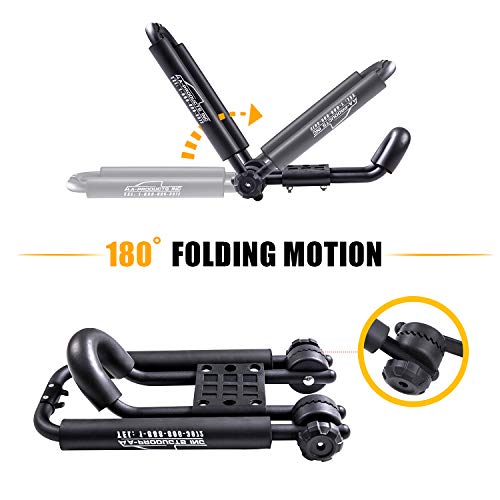 AARacks JBar Rack Roof Top Mount with 16 Ft Ratchet Lashing Straps