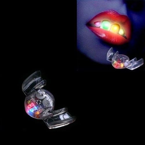 Dcolor 4 Color LED Light Flashing Mouth Teeth Guard Piece Gadget Filler Party Glow Gift