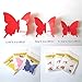 Somotersea 24PCS 3D Butterfly Wall Decal Removable Stickers Decor for Kids Room Decoration Home and Bedroom Mural Black