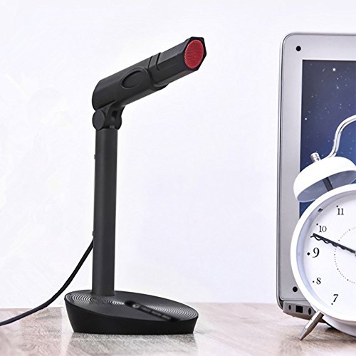 Tree New Bee TNB-MIC01 USB Plug and Play Studio Adjustable Desktop/Laptop Microphone, Black