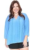 Plus Size Embroidered Peasant Top