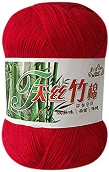 Clearance Sale! Rainbow Yarns for Knitting Crochet Craft,KFSO Hand Knitting Knicker Bamboo Cotton Yarn Crochet Soft Scarf Sweater Hat Yarn Knitwear Wool (A)