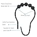 Amazer 2 Pack Shower Curtain Hooks Rings, Stainless Steel Rust-Resistant Shower Curtain Rings and Hooks-Set of 24- Matte Black