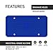 Rightcar Solutions Silicone License Plate Frame | The Original Premium Grade Silicone Car Plate Frame | Rust Proof, Rattle Proof, Weather Proof License Plate Holder (Blue)