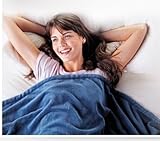 Sunbeam Microplush Throw Camelot Cuddler Heated Electric Warming Heating Blanket, Lagoon Blue