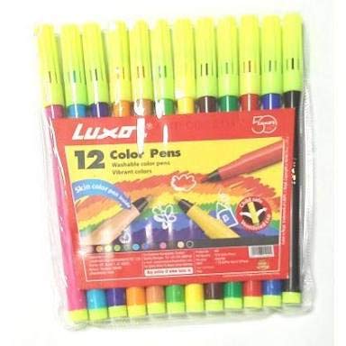 Luxor 12 Colour Sketch Pen Set Of 4 Packet 12 Colours Set Of 4 Packet