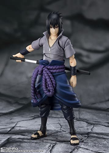 TAMASHII NATIONS - Naruto Shippuden - Sasuke Uchiha -He Who Bears All Hatred, Bandai Spirits S.H.Figuarts Action Figure