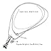 Godyce Heart Key Crown Eiffel Tower Pendant Necklace Women Gril - Stainless Steel Silvering
