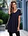 Hotouch Button Up Shirt Women Chiffon Long Sleeve Collared Neck Blouses
