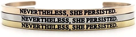 Nevertheless, She Persisted Dainty Bangle