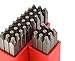 WKSTOOL 36pcs Heavy Duty Steel Stamp Uppercase Letter and Number 3/64 1mm Hand Stamping Character Mark Code Alphabet Punch Kit for Metal Jewelry Crypto Plate Leather