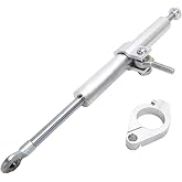 awagas Universal Motorcycle Steering Damper Stabilizer, 13 Inch Aluminum | better stability, adjustable, fits Harley, Yamaha, most motorcycles, street, sport, road racing, without mounting bracket