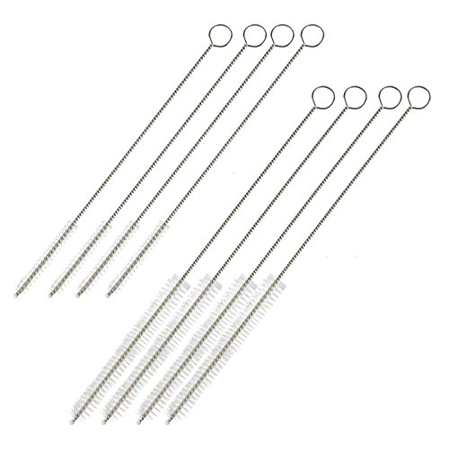 Straw Cleaning Brush - 8-Pack Stainless Steel Straw Cleaners with Long Design for Tumbler, Boba, and Smoothie Straws, 2 Sizes (Best E Hookah In India)