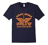 Mens KRAV MAGA T-SHIRT Israeli Combat System Large Navy
