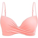 Aqua Eve Women Underwire Bikini Top Only - 2025 Push Up Swim Top Padded Bra Swimsuit