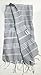 paramus 100% Cotton Pestemal Turkish Bath Towel (1pcs Silver Grey) (Grey, hierapolis)