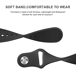Amzpas Silicone Band for Coros PACE 2/ APEX
