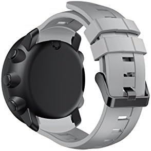 Watch Strap Band for Suunto Core, BTChoice Silicone Replacement Watch Band Strap for Suunto Ambit 3 Vertical (Grey)