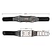 TINKSKY Portable Adjustable Elastic Infrared Self-Heating Magnetic Therapy Back Waist Support Lumbar Brace Belt Double Pull Strap Lower Pain Massager - Size XL (Black)
