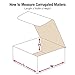 Aviditi White Corrugated Cardboard Mailing Boxes, 5
