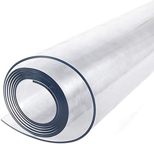 GYQ Tablecloths 2mm Strong Transparent Plastic Table Cover Can Be Wiped PVC Waterproof Countertop Cover Suitable For Home Or Public tablecloth (Size : 90 * 160cm)