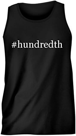 #hundredth - Hashtag Men's Comfortable Humor Adult Tank Top, Black, XX-Large