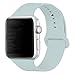 Band for Apple Watch 38mm, Guangzhi New Design (Metal Tuck Clasp Ouside/Correct Wearing Way in 4th Image) Soft Silicone Sport Strap Band for iWatch Series 1 / 2 / 3, Sport, Edition,38mm,Turquoise