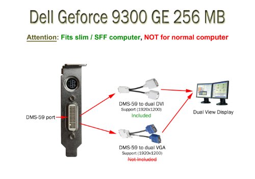 Dell GeForce 9300 GE 256 MB Graphic Card with DMS-59 Port