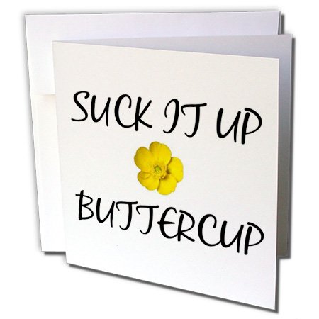 Greeting Cards - Suck it up Buttercup - 12 Pack - Xander Funny Quotes
