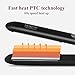 Huachi Professional Hair Straightener Travel Flat Irons for Hair Dual Voltage 110V- 220V, Portable Slim Hair Irons with Titanium Plates Touch Screen Feature, Instant Heat Up, Black, 1 inch…