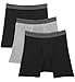 Hanes Ultimate Men's 3-Pack X-Temp Boxer Briefs, Black/Heather Grey, X-Large