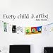 MoharWall Baby Room Wall Decal Quotes Every Child is an Artist Vinyl Wall Art Picasso Saying Kids Nursery Decoration