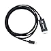 XF TIMES USB C to HDMI Cable USB 3.1 Type C Male (Thunderbolt 3 Compatible) to HDMI Male 4K x 2K Cable for the 2016 MacBook Pro, Chromebook Pixel, Samsung Galaxy S8/S8 Plus etc. (6 Feet/1.8 Meters)