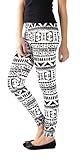Crazy Girls Women's Batman Zebra Aztec Printed Leggings