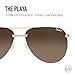 Quay AUSTRALIA The Playa Gold/Brown One Size