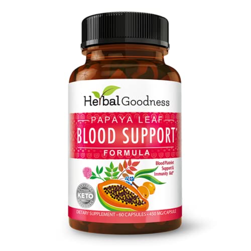 Papaya Leaf Blood Support Capsules Blood Platelet, Bone Marrow