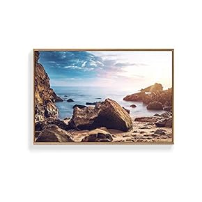 Framed Canvas Wall Art for Living Room, Bedroom Seaside Canvas Prints for Home Decoration Ready to Hang - 16x24 inches