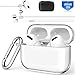 Valkit Compatible Airpods Pro Case Cover, Clear Airpod Pro Protective Case 2019 with Keychain Shockproof Soft TPU Case for Apple Airpods Pro Charging Case 3RD Gen[Front Led Visible] - Transparent