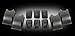 2003-09 Hummer H2 Dark Smoked Cab Roof Lights Lenses - Set of 10 w/ Bulbs - DOT/SAE+