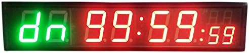 THINKHONGHAO 4'' 8Digits LED Countdown Clock Workout Timer For Garage Home Gym Crossfit Training EMOM Tabata Fitness Timer